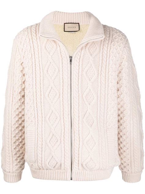 Wore Gucci Cable Knit Bomber Jacket ,300 